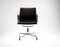 Vintage Aluminium Group Ea108 Swivel Office Desk Chairs in Black Hopsack by Eames for Vitra, 1990s 3