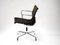 Vintage Aluminium Group Ea108 Swivel Office Desk Chairs in Black Hopsack by Eames for Vitra, 1990s 8