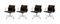 Sillas de escritorio de oficina giratorias Group Ea108 vintage de aluminio en negro de Hopsack de Eames para Vitra, años 90, Imagen 10