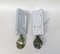 Wall Lights in Glass, Porcelain & Chrome-Plate from Limburg-Keuco, 1970s, Set of 2 36