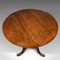 Antique Tilt Top Occasional Table in Oak, 1780, Image 9