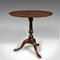 Antique English Tilt Top Table, 1870 4