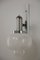 Space Age Italian Chromed Wall Milk Murano Glass Lamp by Gaetano Sciolari, 1960s, Image 1