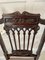 Antique Victorian Side Chairs in Carved Mahogany, 1890, Set of 2, Image 3