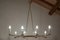 Mid-Century Italian Gold and Ivory Color Eight Lights Chandelier, 1950s, Image 8