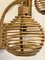 Wall Lamps in Wicker and Bamboo, 1970s, Set of 3, Image 7