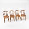 Vintage Birch Bentwood Dining Chairs, 1960s, Set of 4 1