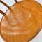 Sedie da pranzo vintage in legno di betulla, anni '60, set di 4, Immagine 6
