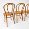 Vintage Birch Bentwood Dining Chairs, 1960s, Set of 4 4