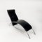 Postmodern Black Leather Lounge Chair, 1990s 4