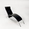 Postmodern Black Leather Lounge Chair, 1990s, Image 4