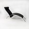 Postmodern Black Leather Lounge Chair, 1990s 1