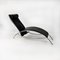 Postmodern Black Leather Lounge Chair, 1990s, Image 1