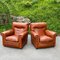 Italian Poltrona Frau Chairs in Leather, 1970s, Set of 2, Image 8