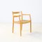 Oak Model 67 Papercord Dining Chair by Niels Otto (N. O.) Møller for J.L. Møllers 3