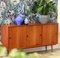 Credenza in teak con ante scorrevoli, Danimarca, anni '60, Immagine 15