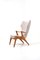 Poltrona Wing Chair in quercia di Kurt Østervig, Danimarca, anni '50, Immagine 4