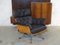 Chaise Pivotante en Contreplaqué et Cuir Noir attribuée à Martin Stoll pour Giroflex Ag, 1960s 1