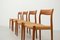 Model 77 Chairs in Teak and Papercord by Niels Møller, 1960, Set of 4 3