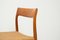 Modell 77 Stühle aus Teak & Papercord von Niels Møller, 1960, 4er Set 11