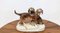 Estatuilla de cerámica esmaltada de perros de caza, años 70, Imagen 4