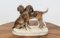 Estatuilla de cerámica esmaltada de perros de caza, años 70, Imagen 2