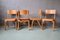 Scandinavian Wooden Chairs, 1960s, Set of 4 2