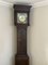 Reloj Longcase George III de roble tallado y latón, Imagen 6