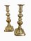 Victorian Brass Candlesticks, 1850s, Set of 2 3
