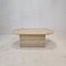 Italian Coffee Table in Travertine, 1980s, Image 2