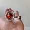 Scandinavian Modern Silver and Amber Necklace and Armring by Niels Erik, 1960s, Set of 2, Image 2