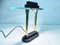 Halogen Table Lamp in Brass Chrome Glass, 1980s 5