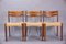 Danish Cord Dining Chairs by Arne Hovmand-Olsen for Mogens Kold, 1950s, Set of 6 5