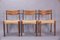 Danish Cord Dining Chairs by Arne Hovmand-Olsen for Mogens Kold, 1950s, Set of 6 4