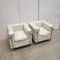 Early White Lc2 Club Chairs by Le Corbusier for Cassina, No 550 & 743, Set of 2 2