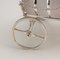 Antique Victorian Frosted Glass and Silver Plated Spirit Barrel Cart, 1880 6