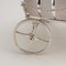 Antique Victorian Frosted Glass and Silver Plated Spirit Barrel Cart, 1880, Image 6