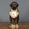 Support d'Horloge Chien de la Forêt-Noire Antique, Allemagne, 1900 3
