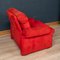 Vintage Red Coronado Armchair and Footstool by Tobia Scarpa for B&B Italia, 1970s, Set of 2, Image 7