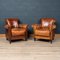Vintage Dutch Leather Club Chairs, 1970, Set of 2, Image 2