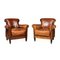 Vintage Dutch Leather Club Chairs, 1970, Set of 2, Image 1