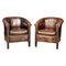 Vintage Dutch Leather Club Chairs, 1970, Set of 2 1