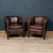 Vintage Dutch Leather Club Chairs, 1970, Set of 2 2