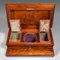 Antique English Drawing Room Tea Caddy in Flame, 1820 8