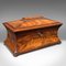 Antique English Drawing Room Tea Caddy in Flame, 1820 3