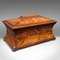 Antique English Drawing Room Tea Caddy in Flame, 1820, Image 3