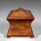 Antique English Drawing Room Tea Caddy in Flame, 1820 6