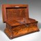 Antique English Drawing Room Tea Caddy in Flame, 1820 2