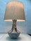 Lámpara de mesa brutalista grande con pie de cerámica, años 60, Imagen 4