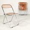 Amber Plia Folding Chairs by Giancarlo Piretti for Anonima Castelli, 1960s, Set of 4 2